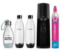 Saturator SodaStream Terra czarny + 2 butelki + gaz + Butelka SodaStream My Only Bottle 0,5 l miętowa