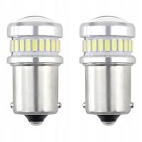 Żarówki LED CANBUS 3014 24SMD + 3030 6SMD BA15S P21W R10W R5W White 12V 24V