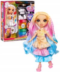 Watercolor Create Lalka Brązowe Oczy Fashion Rainbow High Zmywalne Farbki