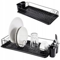 Сушилка для посуды черный для посуды металл и пластик 50X24X9 см