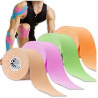 КИНЕЗИОЛОГИЧЕСКАЯ ЛЕНТА TAPE TAPE TEJPY TEJP 5 СМ 5 М ЛОМТИКИ KINESIO SPORT