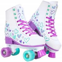 Классические регулируемые роликовые коньки RAVEN Trista Violet / Mint 35-38