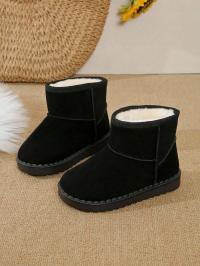 CZARNE KLASYCZNE BUTY ŚNIEGOWCE WSUWANE EKOZAMSZ ZA KOSTKĘ SHEIN 36