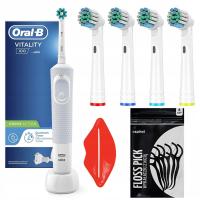 ORAL-B VITALITY 100 SZCZOTECZKA ELEKTRYCZNA DO ZĘBÓW + KOŃCÓWKI ZESTAW