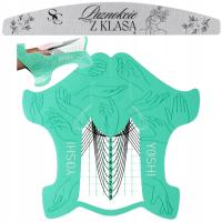 Yoshi Szablony do przedłużania paznokci formy do manicure 100szt + PILNIK