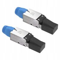 VCELINK Toolless Wtyczki RJ45 Cat8 - Beznarzędziowe Złącze Ethernet 2 szt.