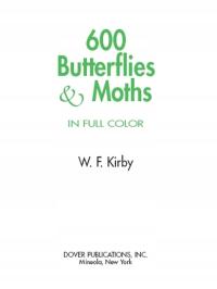 600 Butterflies and Moths in Full Color EBOOK