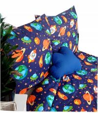 KOLOROWA POŚCIEL BAWEŁNIANA DLA DZIECI BAWEŁNA 120x160 cm + 1x 70X80 CM kos