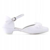 Обувь для причастия балетки из искусственной кожи