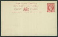 66 - ST VINCENT Cp * One Penny do 1900 r - Królowa - Kolonie Angielskie