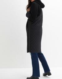 Bonprix płaszcz ciążowy do kolan czarny