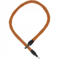 Zabezpieczenie rowerowe ABUS Ivy Tex pomarańczowy łańcuch wtykowy 6KS/100