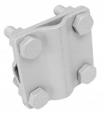 Перекрестный соединитель молниезащита ручка оцинкованная для провода Бондаря 4 винта 4xm8