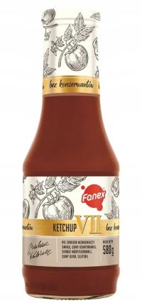 Fanex VII кетчуп 580 г стеклянная бутылка вкусный кетчуп в стеклянной бутылке