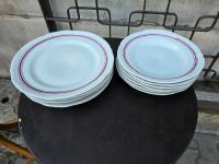 Stare porcelanowe talerze obiadowe i głębokie 12 sztuk