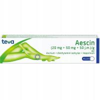 Aescin żel przeciwobrzękowy przeciwzapalny lek naczynia pękające nogi 40 g
