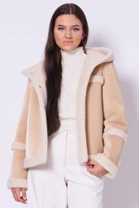 Kożuch beżowy LIU JO TF4140 E0903 S