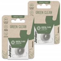 2x JORDAN GREEN CLEAN Nić dentystyczna EKOLOGICZNA bio materiał WEGAN 30m