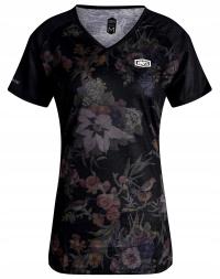 KOSZULKA DAMSKA 100% AIRMATIC BLACK FLORAL %%%%