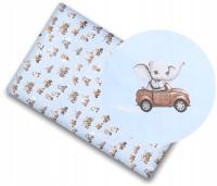 Простыня для детской кроватки 120x60 с эластичным хлопком 100% BABYMAM