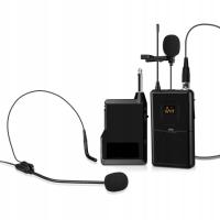 Zestaw mikrofon bezprzewodowy UHF nagłowny mikrofon MOZOS MIC-UHF-SET