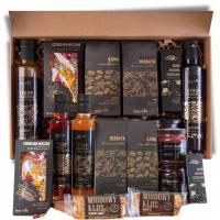 MEGA ZESTAW PREZENTOWY DUŻY KOSZ ZESTAW HERBATA PREZENT DLA BABCI I DZIADKA