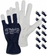 Прочные рабочие перчатки из козьей кожи 12 пар