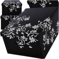 Большой черный орнамент картины коробки картона элегантный для домашнего офиса шкафа