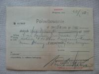 KOŚCIERZYNA CHOJNICE POKWITOWANIE KKO ODDZIAŁ W KOŚCIERZYNIE 1939