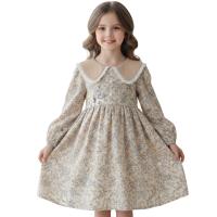 Детское платье для девочек, классическое элегантное расклешенное платье
