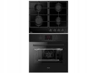 Zestaw AGD Amica płyta gazowa i piekarnik elektryczny czarny