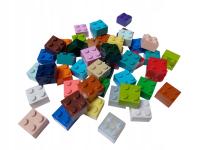 50 szt., LEGO 3003 Brick 2 x 2 MIX kolorów, Losowe NOWE