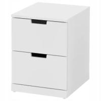 IKEA NORDLI комод 2 ящика белый40х54 см