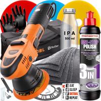 Полировальная машина ADBL 650 Вт 125 мм с регулировкой вращения и чемоданом