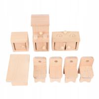 Mini drewniane meble meble kuchenne mini house akcesoria meble modeel MW