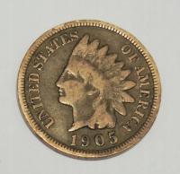 USA 1 cent 1905 Indian Head