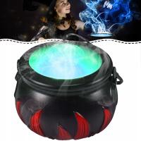 Halloweenowa Kocioł Czarownicy Z Wytwornicą Dymu, Ultradźwiękowy Atomizer