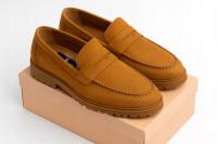 Skórzane loafersy mokasyny półbuty męskie Desa Carlo Conte