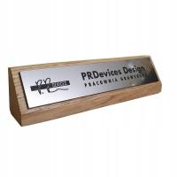 Tabliczka imienna na biurko, wizytownik, identyfikator - personalizowany