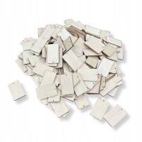 Drewniane bileciki zawieszki bilecik do prezentu winietka 200 szt etykieta