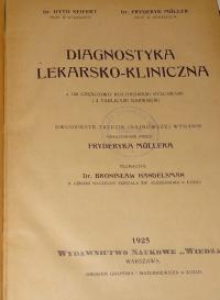 Diagnostyka lekarsko-kliniczna Muller 1925 r.