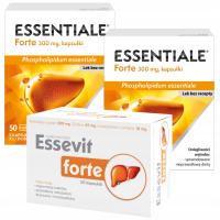 ZESTAW 2x ESSENTIALE Forte 50 kap + Essevit Forte