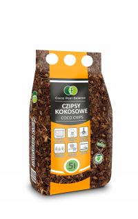 CZIPSY KOKOSOWE ROZLUŹNIONE WŁÓKNO COCO CHIPS BIOVITA 5L COCO PEAT