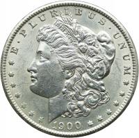 USA, 1 dolar 1900, Morgan Dollar, st. 2/2+, ŁADNA