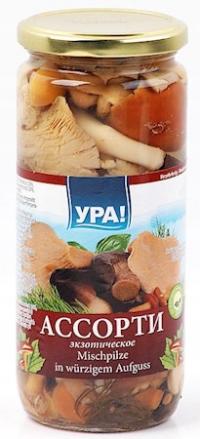 Grzyby Assorted Exotic w Sol.-Chesn. solanka500 ml
