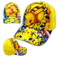Czapka Z Daszkiem Dziecięca Czapka Pikachu Pokemon 52-56cm Regulowana Żółta