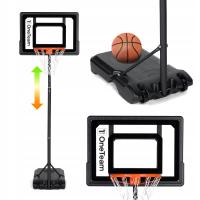 Баскетбольная корзина OneTeam BH03, регулируемая до 210 см, стабильные мобильные ролики