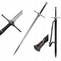 Duży miecz Geralta z pochwą i pasem 126 cm the Witcher dekoracyjny 9323
