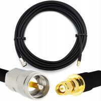 2m SMA Male to PL259 UHF IP67 HF400 Coaxial Cable (LMR400 UF)