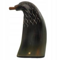 КАШУБСКАЯ ТАБАКЕРКА ИЗ РОГА СОГНУТАЯ ТАБАКЕРКА ТАБАК РОГ КАШУБСКИЙ РОЖОК